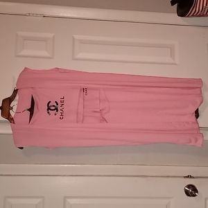 3 picec set pink 95% Polyester and 5% Spandex size L